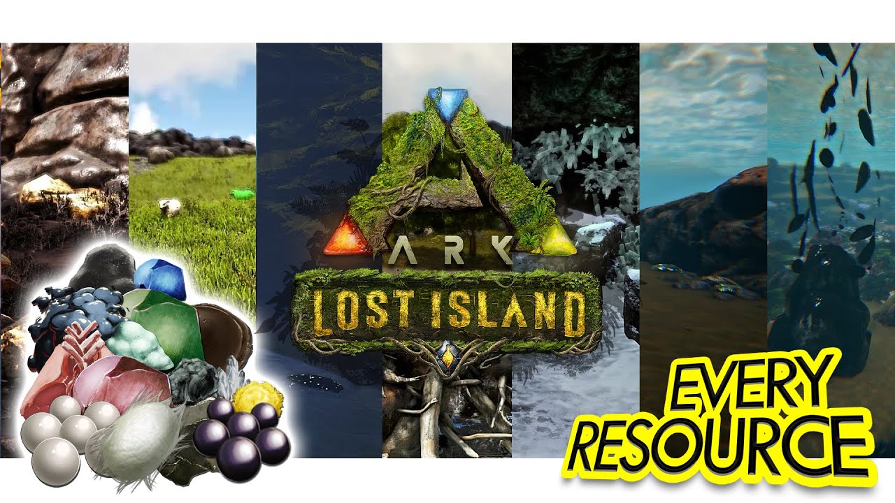 Ark Lost Island Resource Map Locations Of All Resources In The Game