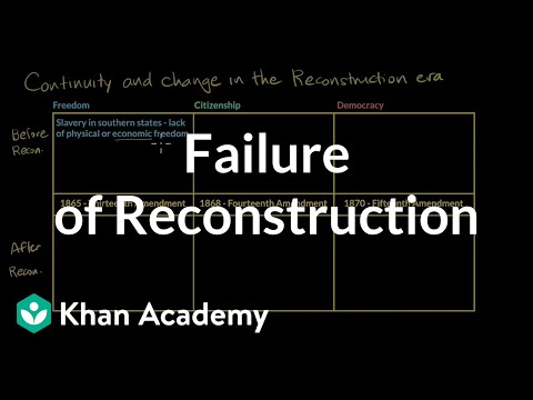 Video: Reconstruction: Complete Failure