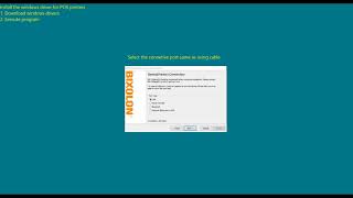 Driver_Install the windows driver for POS printers
