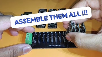 The DUCO Miners - Mining Duino Coin - Assembly on the Miner Baseboard