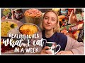 REALISTISCHES WHAT I EAT IN A WEEK - Veggie Nudelauflauf, Wraps, Bubble-Waffeln, Linsen Curry & mehr