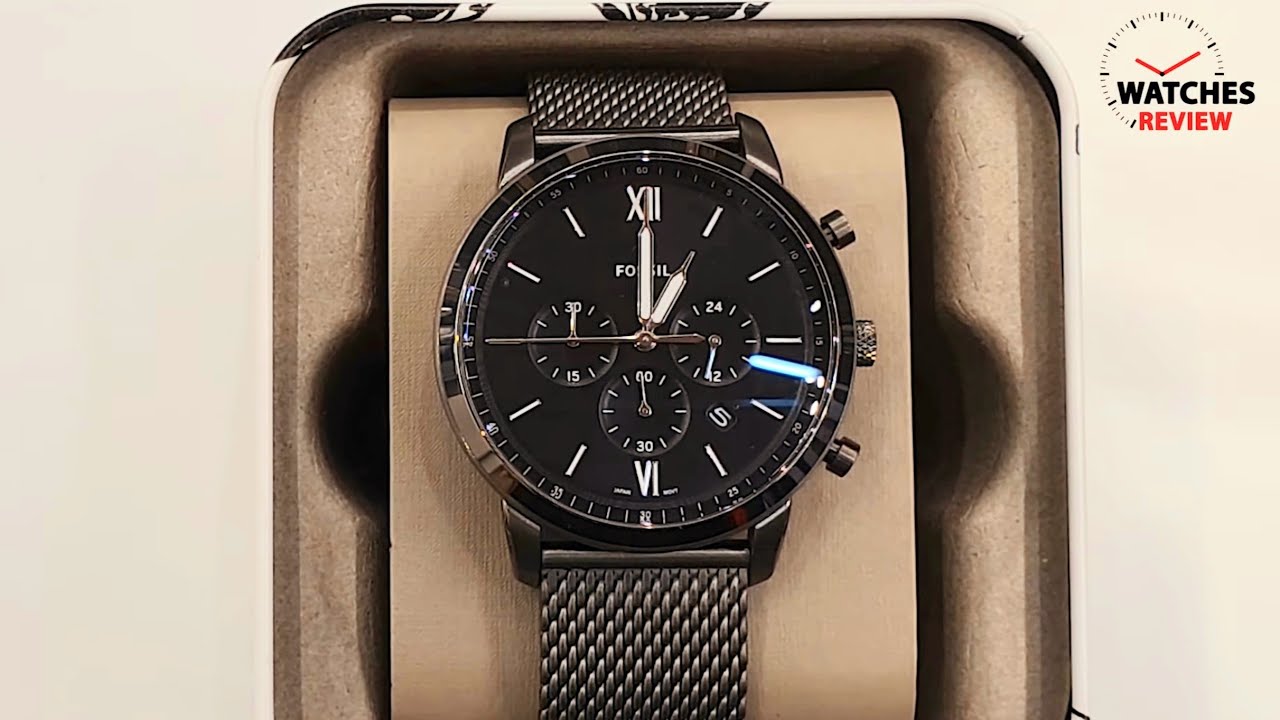 unboxing fossil watch for men (fs5699 - YouTube