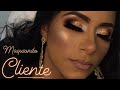 Maquiando cliente #2️⃣0️⃣ OLHO ESFUMADO COM GLITTER - Elaine Ricci