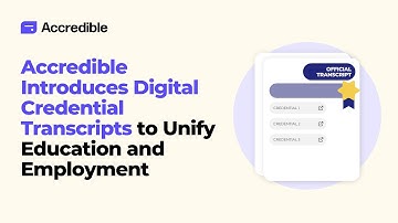 Introducing Accredible Transcripts: A Better Way to Recognize Prior Learning