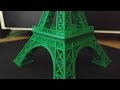 3D printed Eiffel tower time lapse