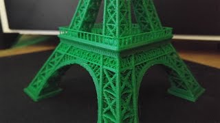 3D printed Eiffel tower time lapse