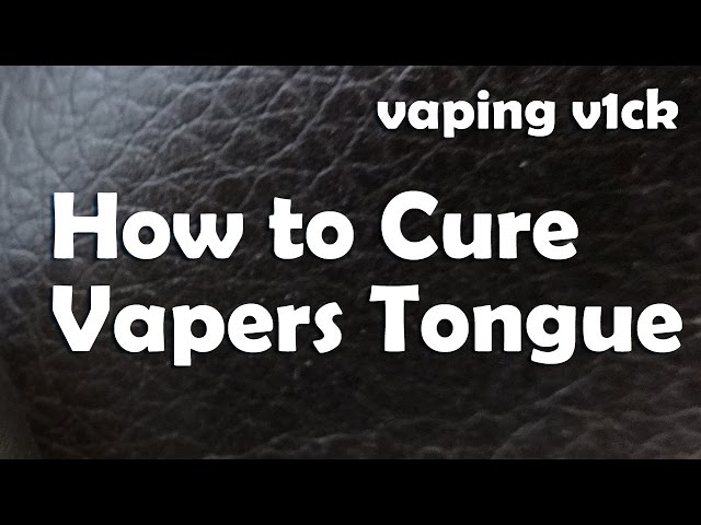 vaper's tongue Vaper's tongue” is a condition where—unexpectedly and without warning—a  vaper loses the ability to taste vape juice. One way to combat this problem  is to increase your water consumption, especially if you