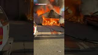 Garage Fire Extends Into Home on Lemas Avenue, No Injuries Reported