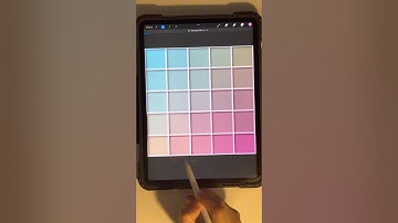 Creating a gradient palette from emojis. #procreate #art #drawing #colorpalette #emoji #shorts