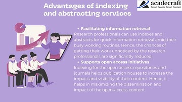 What Is The Benefits of  Indexing And Abstracting Services For Publishers
