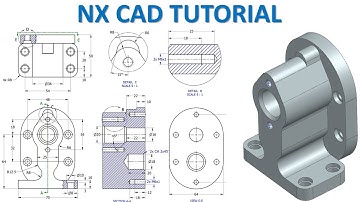 NX CAD Tutorial #100 | 3D Model Basic Beginners   Gear Pumb Base