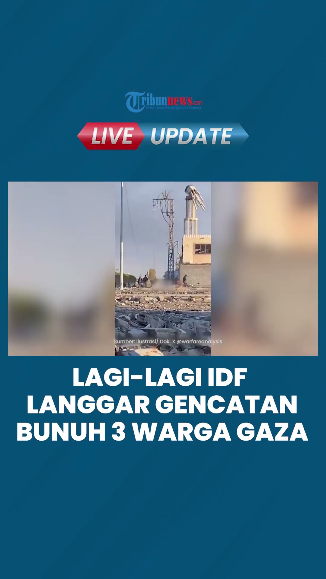 Tarik Ulur Langgar Gencatan Senjata, IDF Tembak Mati 3 Warga Gaza di Wilayah Timur Kota