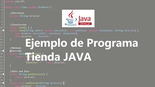 Ejemplo programa de tienda Java