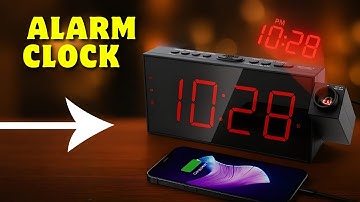 OnLyee Projection Alarm Clock Review | LED Digital Ceiling Clock with USB Charger & Dual Alarm