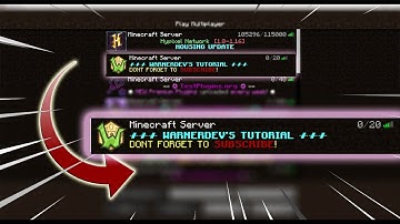How to add server icon & MOTD