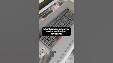does modding really do anything??? #mechanicalkeyboards #asmrtyping #customkeyboard #shorts