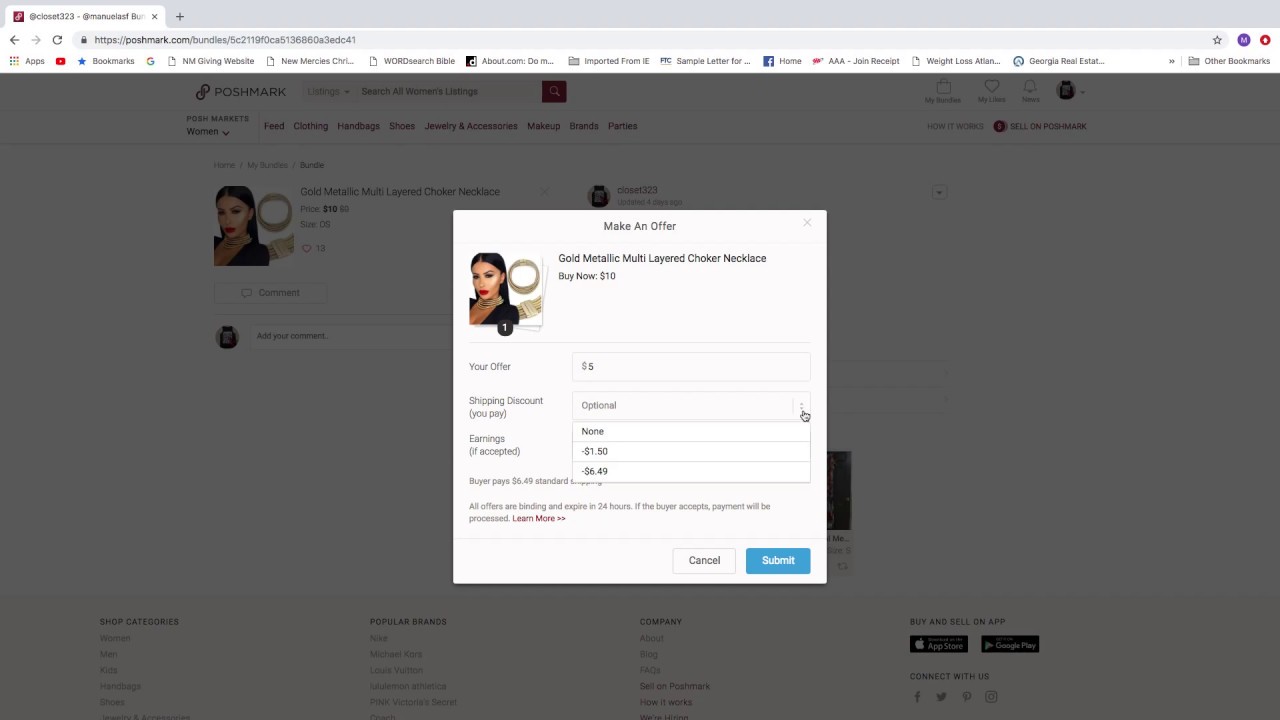 Poshmark Bundling 101 How to discount a bundle! YouTube