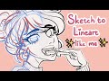 How I Sketch and Draw Lineart
