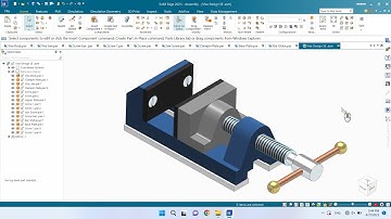 Solid Edge 2023 Tutorial - Vise Design Assembly