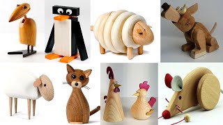 Creative Vintage Wooden Animal Decorations • Recycle art