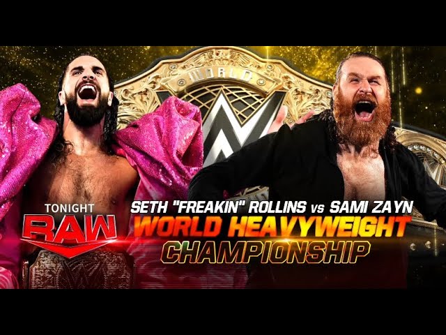 SETH ROLLINS VS SAMI ZYAN!!! WWE RAW LIVE STREAM - YouTube