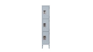 (Standing Leg) Gray 3 Door Locker Installation Video