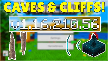 MCPE 1.16.210.56 BETA CAVES & CLIFFS! Minecraft Pocket Edition Dripstone & Sculk Sensors