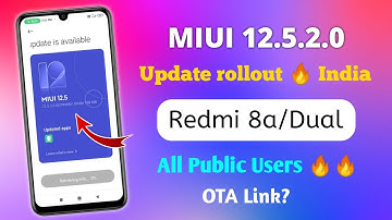 Redmi 8a Dual MIUI 12.5.2.0 India Rollout Official | Redmi 8a MIUI 12.5.2.0 India Rollout | OTA Link