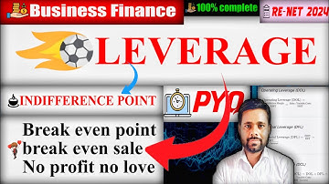 Mastering Business Finance - Leverage & Indifference Point with PYQ | UGC NET Commerce | JRF Thinker