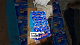 Scrubber Packing Cards #business #reels #shorts #blisterpackagingmachine