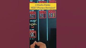 4 Marks Pakke NEET Physics Revision with Arshpreet Kaur! (Physics Expert) #neetpreparation