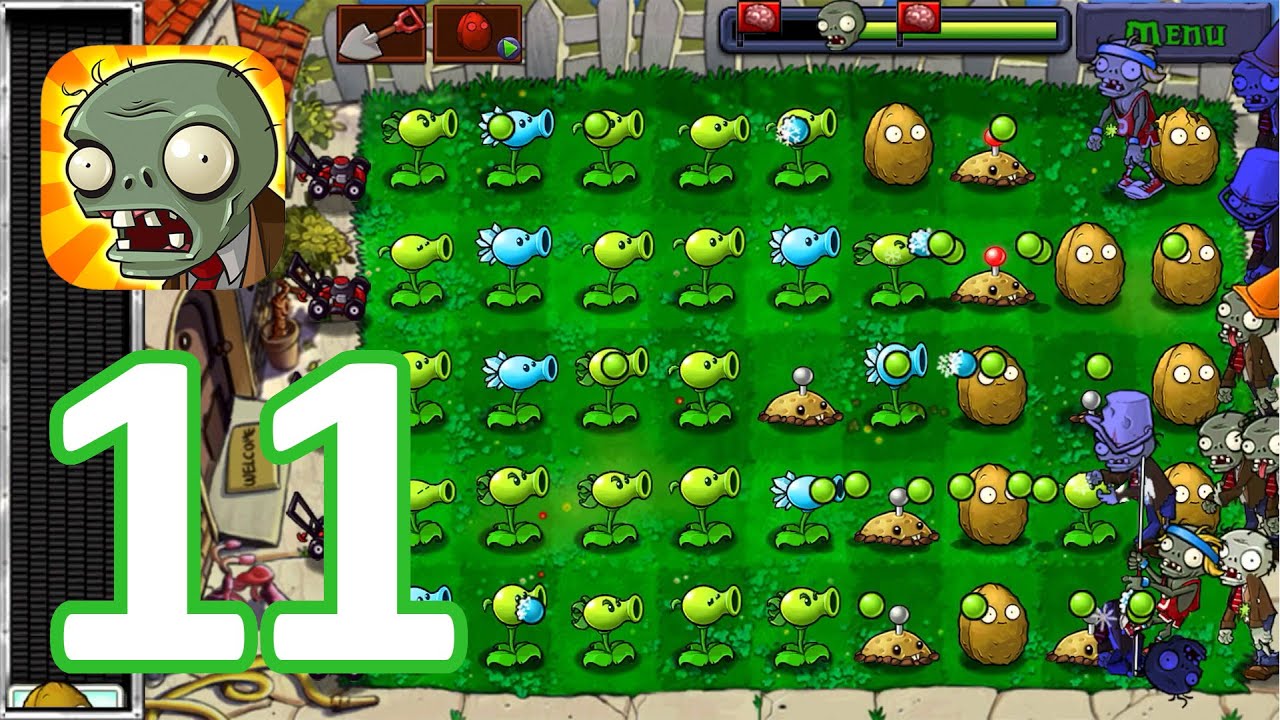 Plants vs. Zombies - Gameplay Walkthrough Part 1 - World 1 (HD