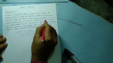 A problem on power factor correction.