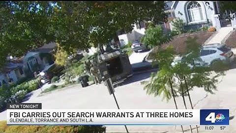 FBI carries out search warrants at three SoCal homes