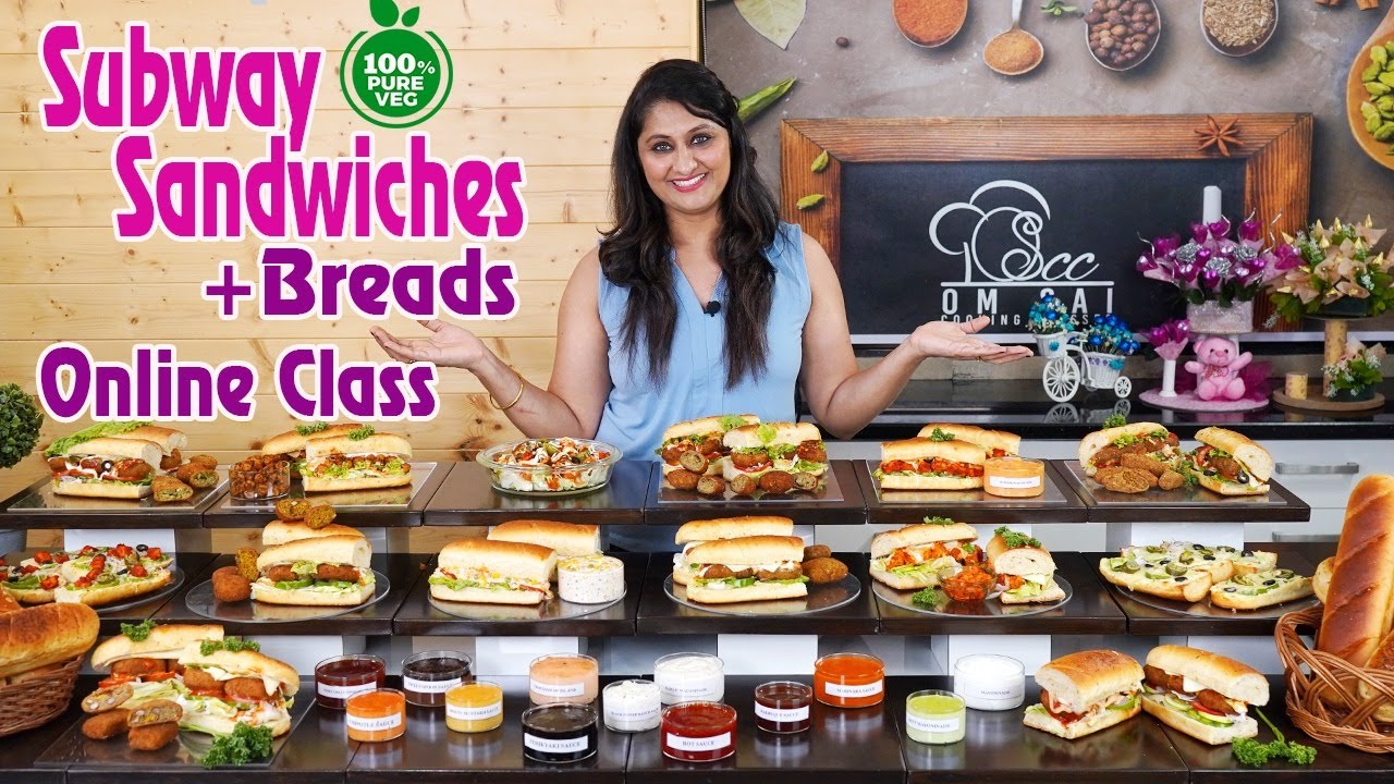 Veg subway Sandwich+Bread For Online Class☎+918551 8551 03☎️ +918551
