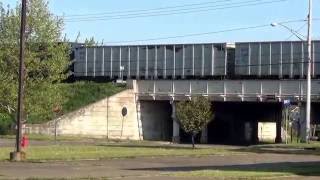 CSXT Engine #5 Leads Long Trash Train