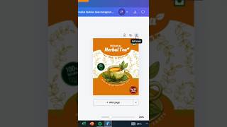 Premium Herbal Tea Packaging Design | Product Branding in Canva #shorts