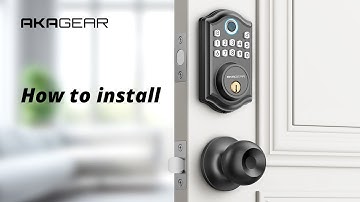 How to install the AkaGear DS10 Door Knob Set