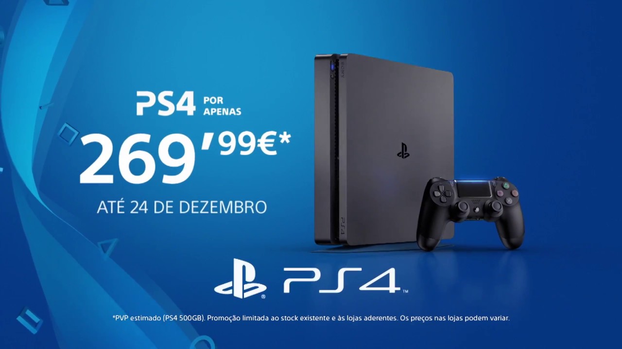 Este Natal compra a tua PS4 por apenas 269,99€*