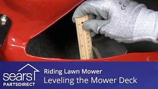 Leveling a Riding Lawn Mower Deck for an Even Cut