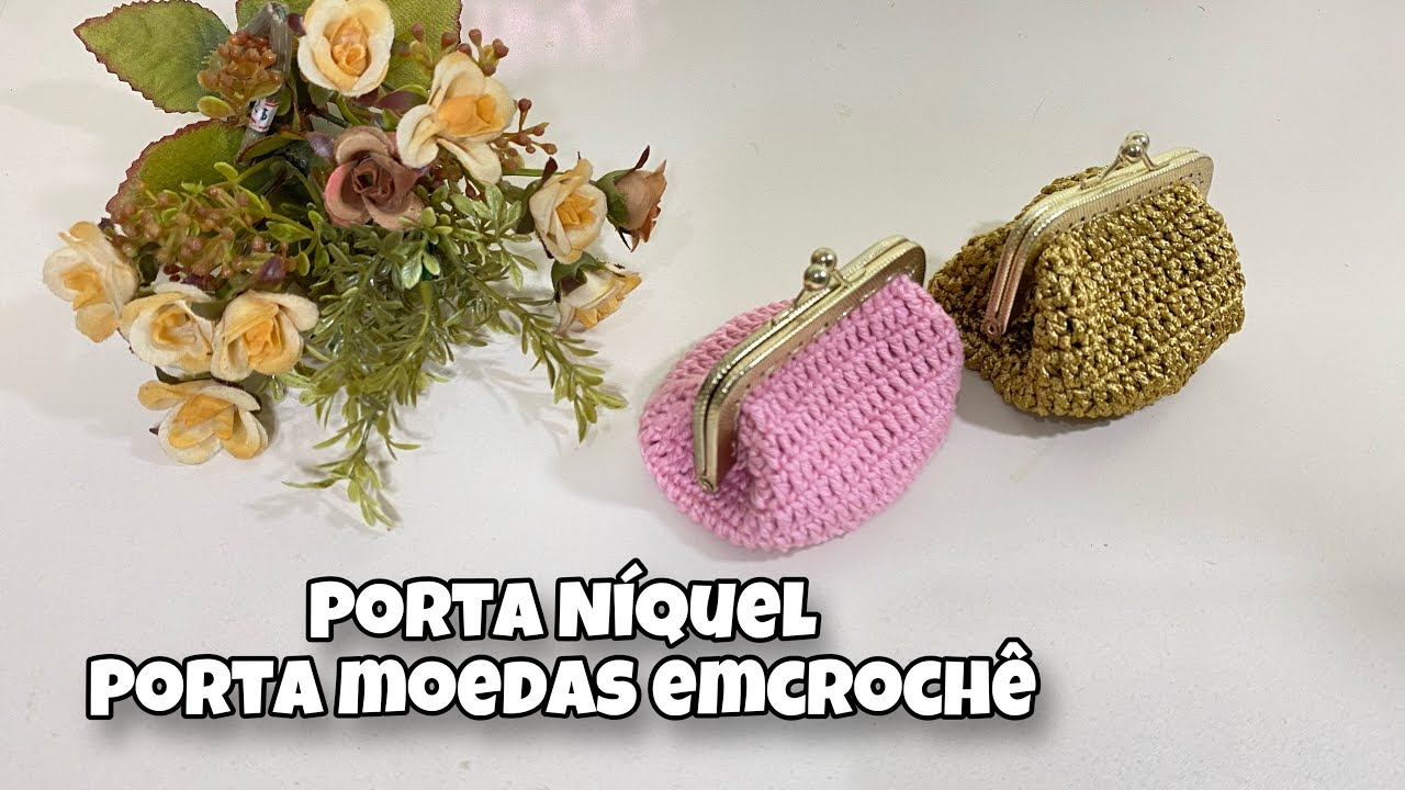 PORTA NÍQUEL- PORTA MOEDAS EM CROCHÊ- #edilenefitipaldi #crochêfacil