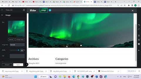 tao slider Trong wordpress