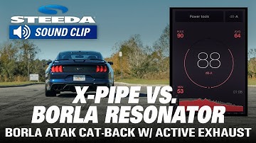 2018+ Mustang GT: Borla ATAK Cat-Back w/ Resonator Active Exhaust Sound Clips