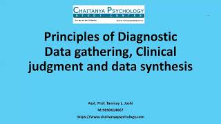 Diagnostic   Principles, Data Gathering, Data Synthesis