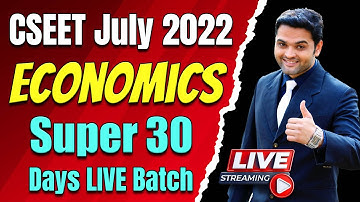 CSEET July 2022 LIVE Batch | CSEET Economics Online Classes for July 2022 | Lecture 3