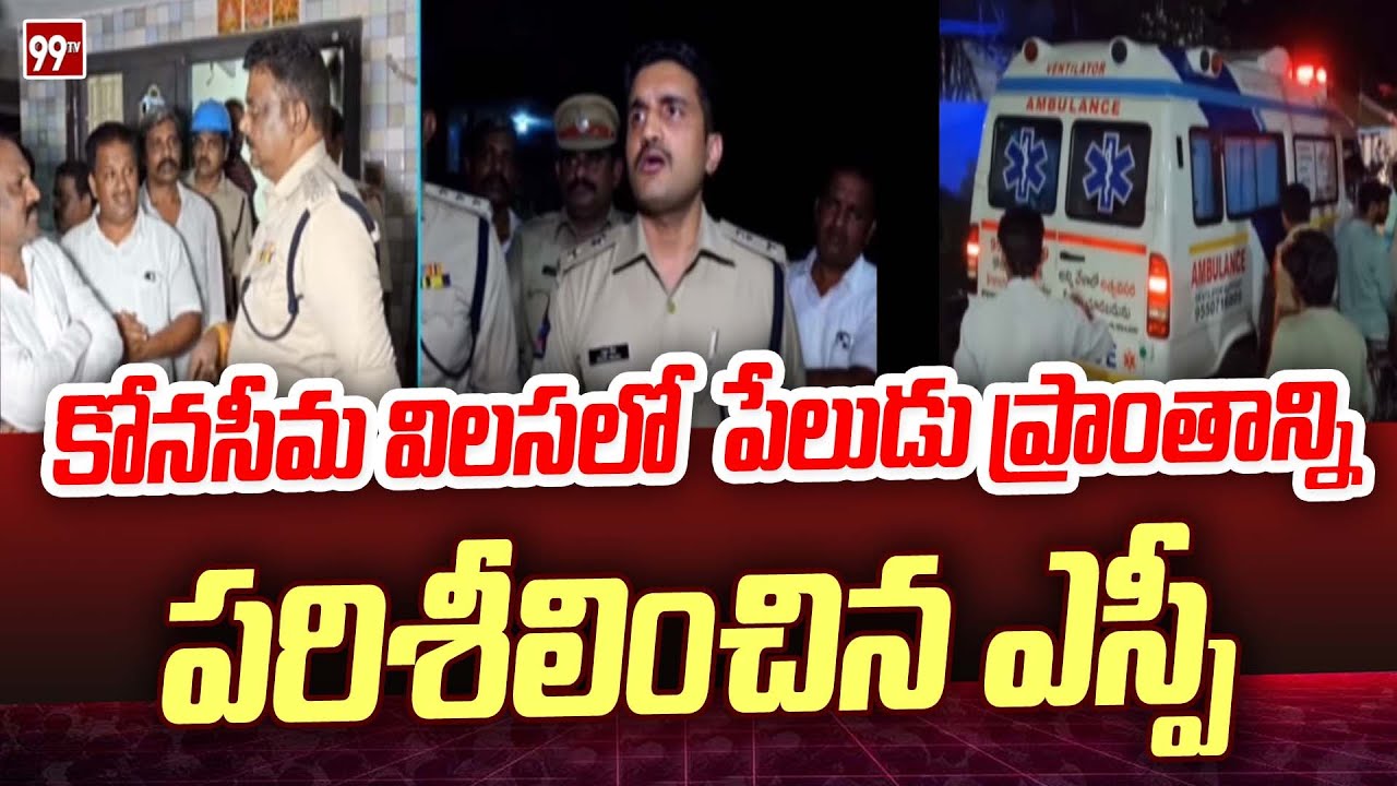 నిల్వ ఉన్న పేలుడు సామాగ్రి వల్లే.. విలాస ప్రాంతాన్ని పరిశీలించిన ఎస్పీ ...