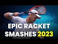 Epic tennis racket smashes  best of 2023