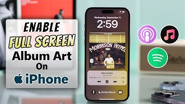 How To Show Full Screen Album Art on iPhone! [Lock Screen]