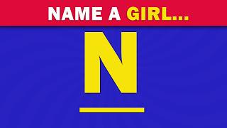 Word Association Game 👧 ABC Speed Quiz | Girl's Names Edition