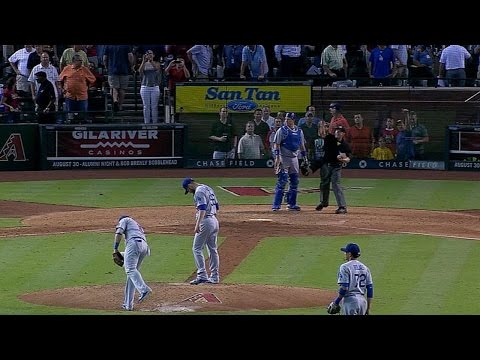 LAD@ARI : Ethier est expulsé après un retrait au sol en 7e